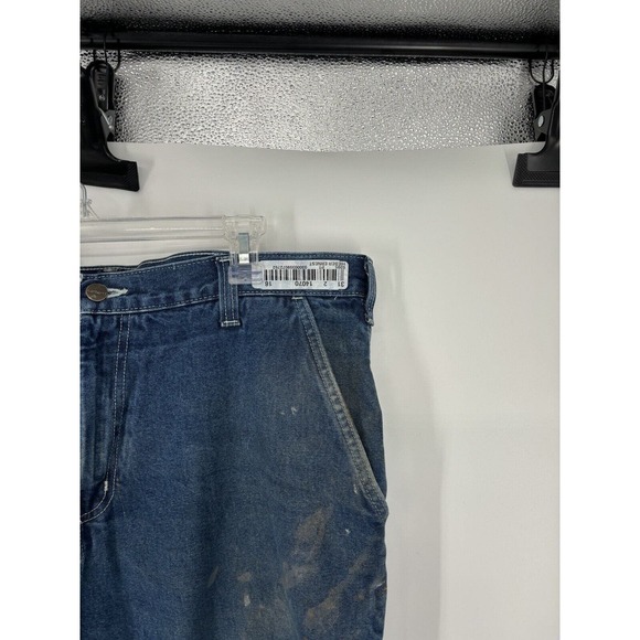 VTG Carhartt Jeans 38x32 382-83 Dungaree Fit Carpenter Work Pants Baggy Distress - Picture 6 of 7